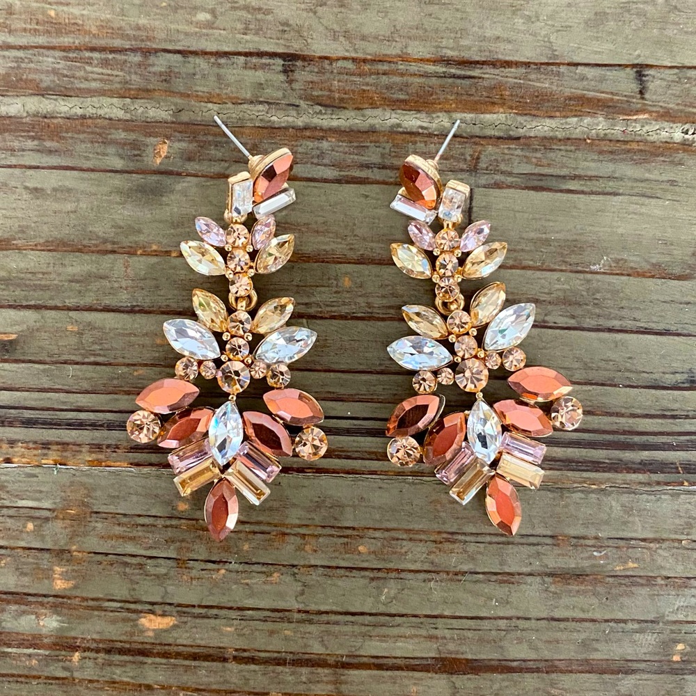 ALDO Gold/Copper Costume Gemstone Earrings